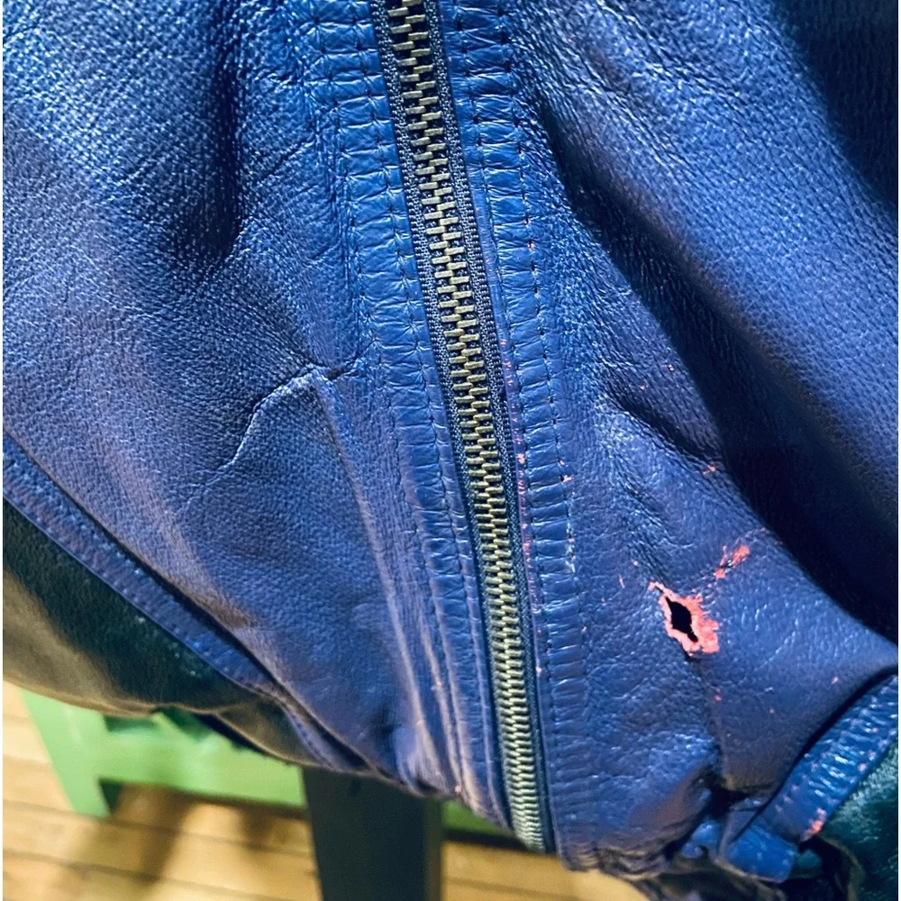 Michael Hoban WHEREMI Classic Vintage Leather “8 Ball” Jacket